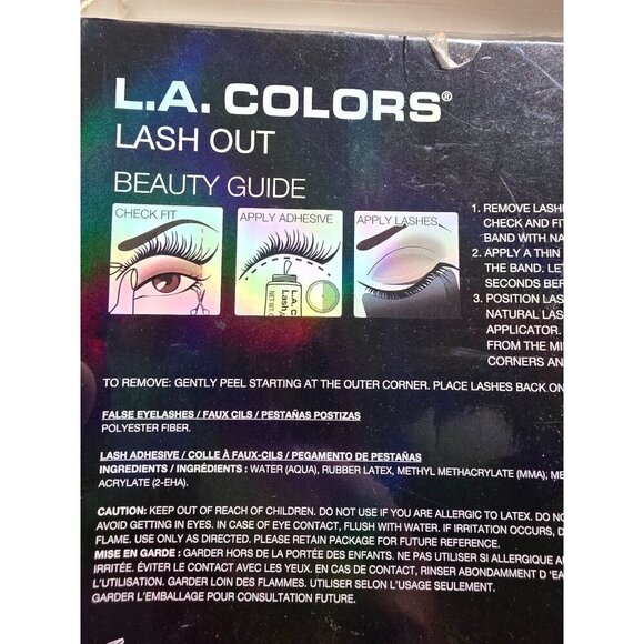 Bundle of 3 LA Colored False Mink Women Eyelashes Black - Picture 16 of 16